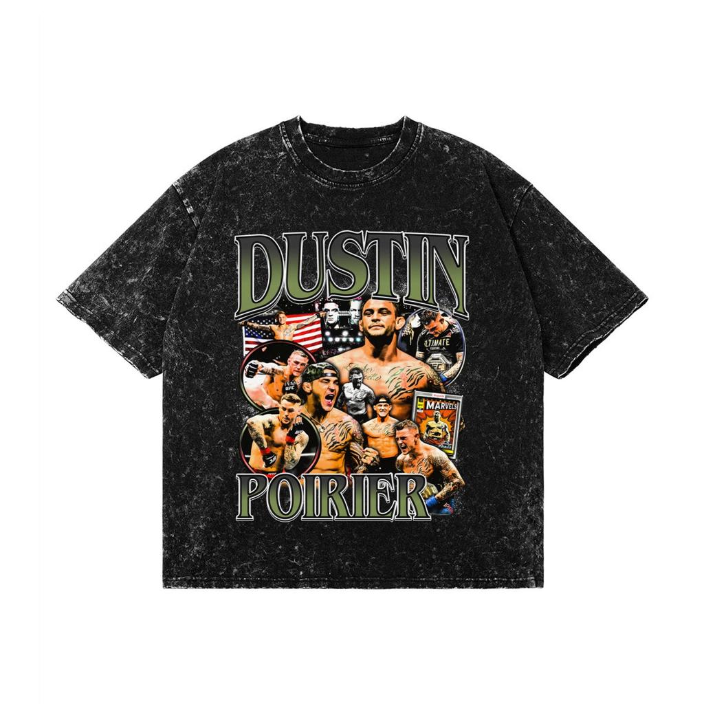 Dustin Poirier Snow Wash Tee: Vintage Graphic, MMA, UFC