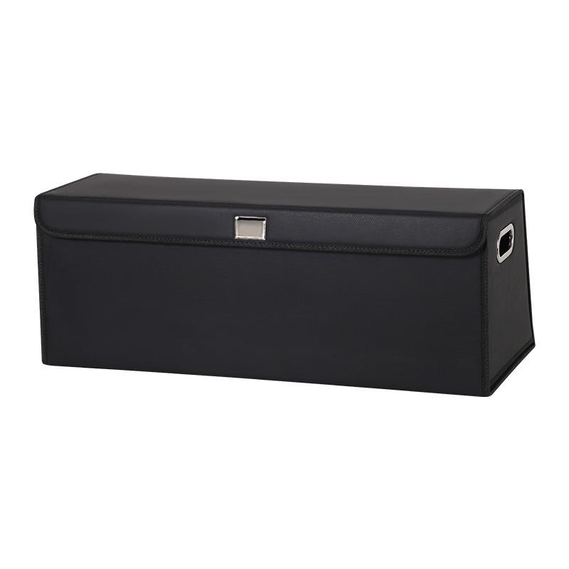 Large Capacity Car Trunk Storage Box SUV Organizing Case Leather Material Business Style Warmth Retention  Type Placement