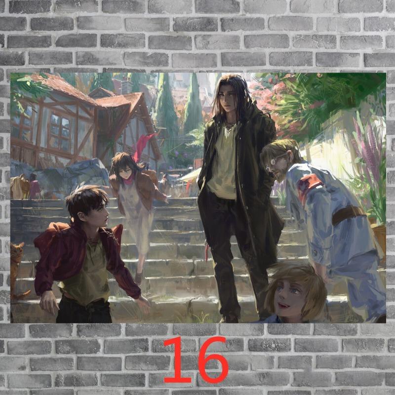 Attack on Titan Anime Canvas Wall Art  Shingeki No Kyojin Poster for Living Room Decor Home Decoration Wall Paintings Prints  De