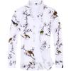 CEEN Men's Long Sleeve Aloha Casual Shirt Floral Pattern Plus Size Cotton for Spring and Autumn