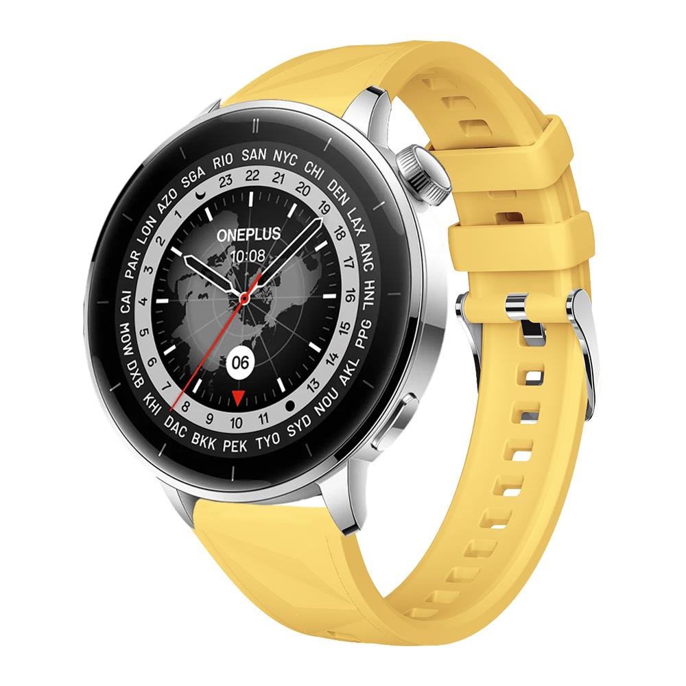 18mm Bands Intended for Oneplus Watch 3 43mm Women Men Silicone Wristband Compatible with Oppo Watch X2 Min Soft Breathable Band