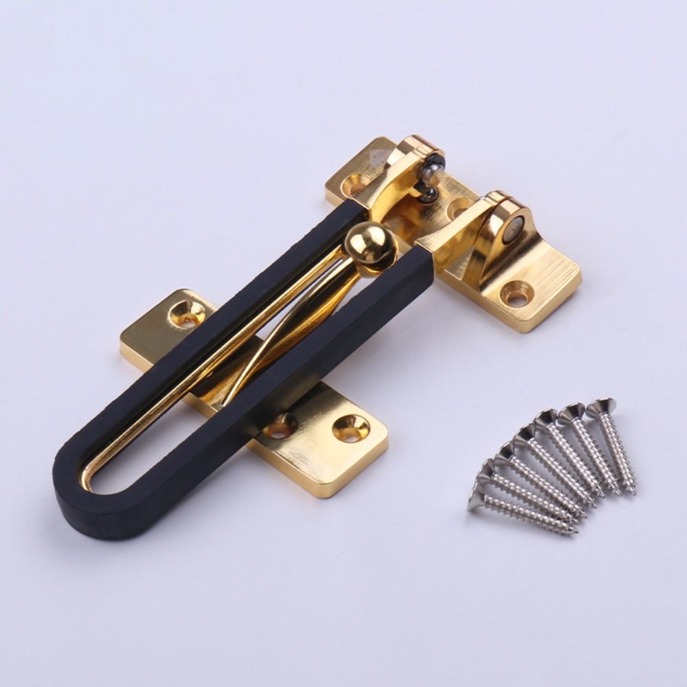 Durable Zinc Alloy Sliding Door Catch Thickening Mute Door Bolt Anti-rust Security Door Hasp Kids Room