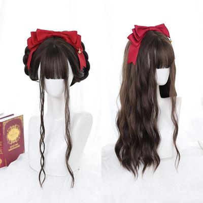 Women's Long Hair Bangs Big Waves Daily Collocation Lolita Cute Style