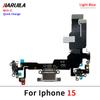 NEW USB Charger Charging Port Dock Connector Microphone Board Flex Cable For iPhone 15 / 15 Plus / 15 Pro