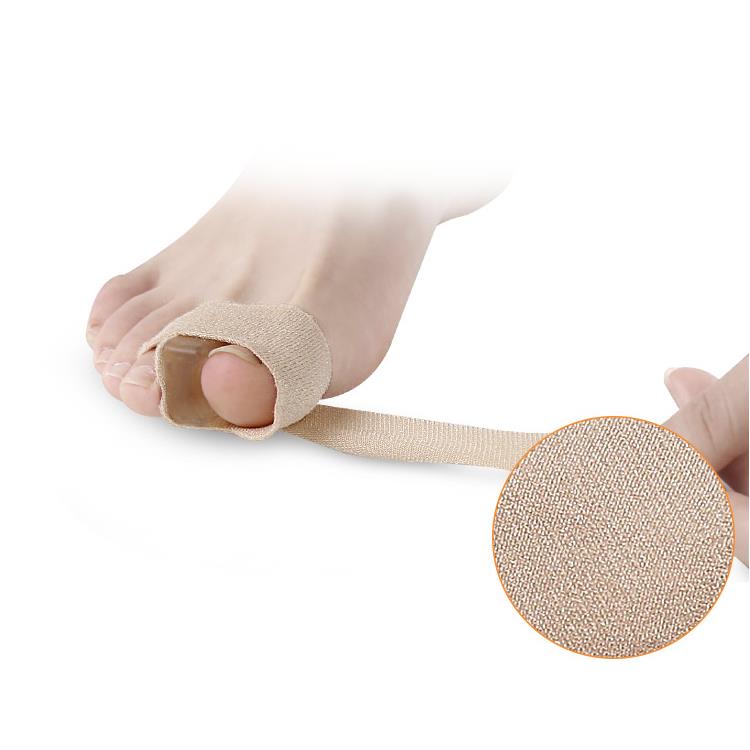 Toe Finger Straightener Hammer Corrector Bandage Toe Separator Splint Wraps With Silicone Gel Toe Splint Straightener Brace