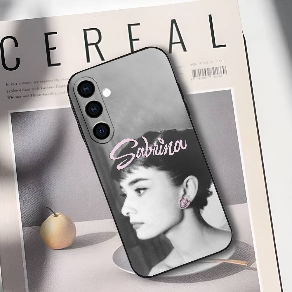 

Actress A-Audrey Hepburn Phone Case Silicone Soft For Samsung Galaxy A73,A72,A71,A70,A53,A52,A51 Samsung a32 4g