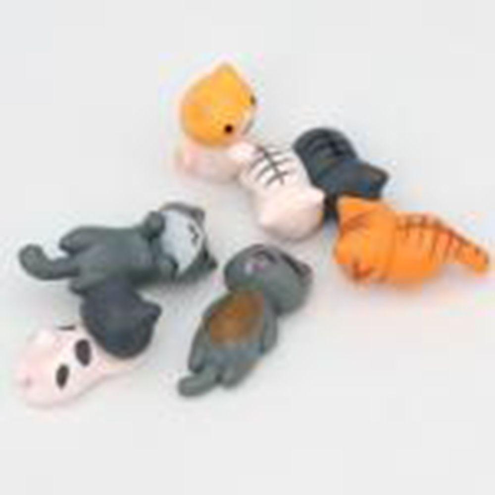 Decorations Random Color Home Figurines Micro Landscape for  Kitten Landscape Lazy Cats