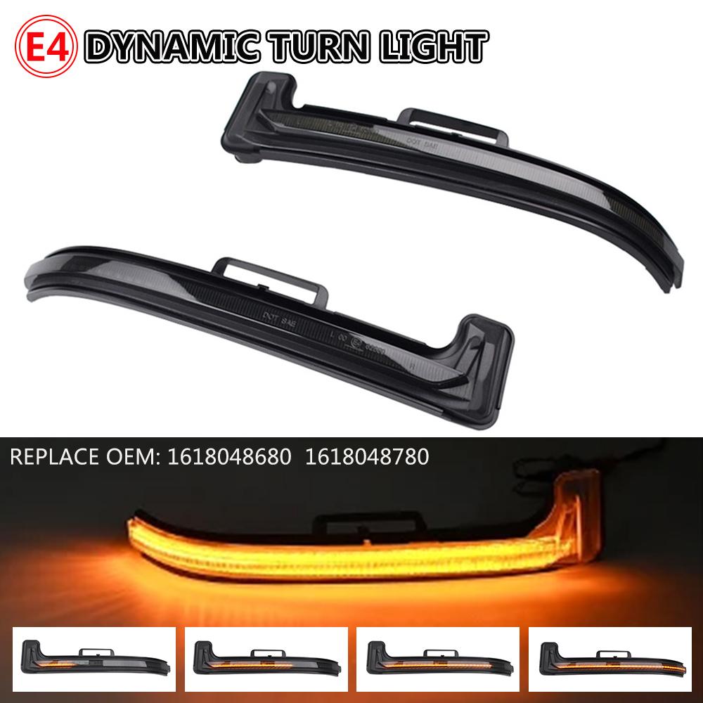 

Світлодіодний динамічний покажчик повороту бокового дзеркала для Peugeot 3008 5008 II Citroen C5 Aircross Поворотні сигнали заднього виду