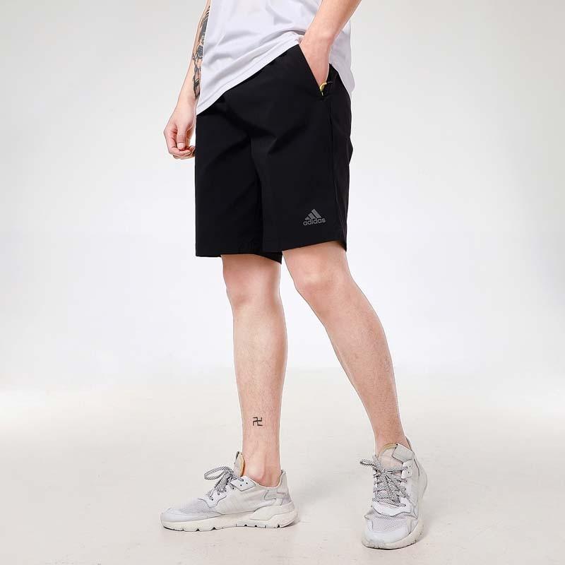 Adidas Stretch Athletic Shorts Men Bottoms Black GN7324