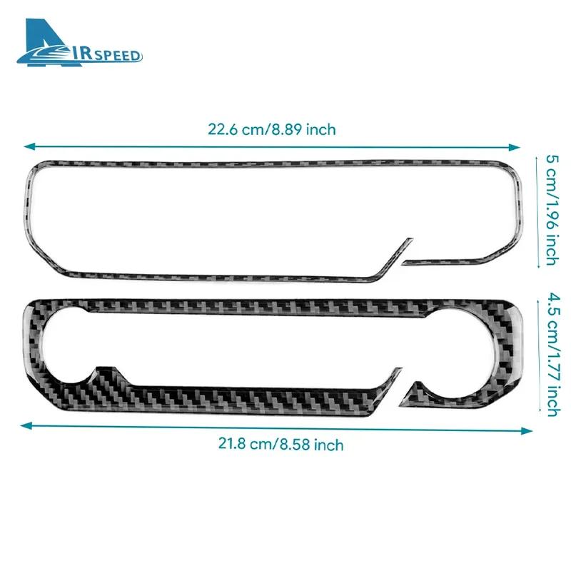 Real Soft Carbon Fiber Sticker For Ford Mustang GT 2024 2025  LHD RHD Car Central Control Star Button Interior Trim Accessories