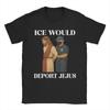 Ice Jesus  T Shirts for Men Cotton Creative TShirts O Neck  Tee Shirt Short Sleeve Tops Graphic