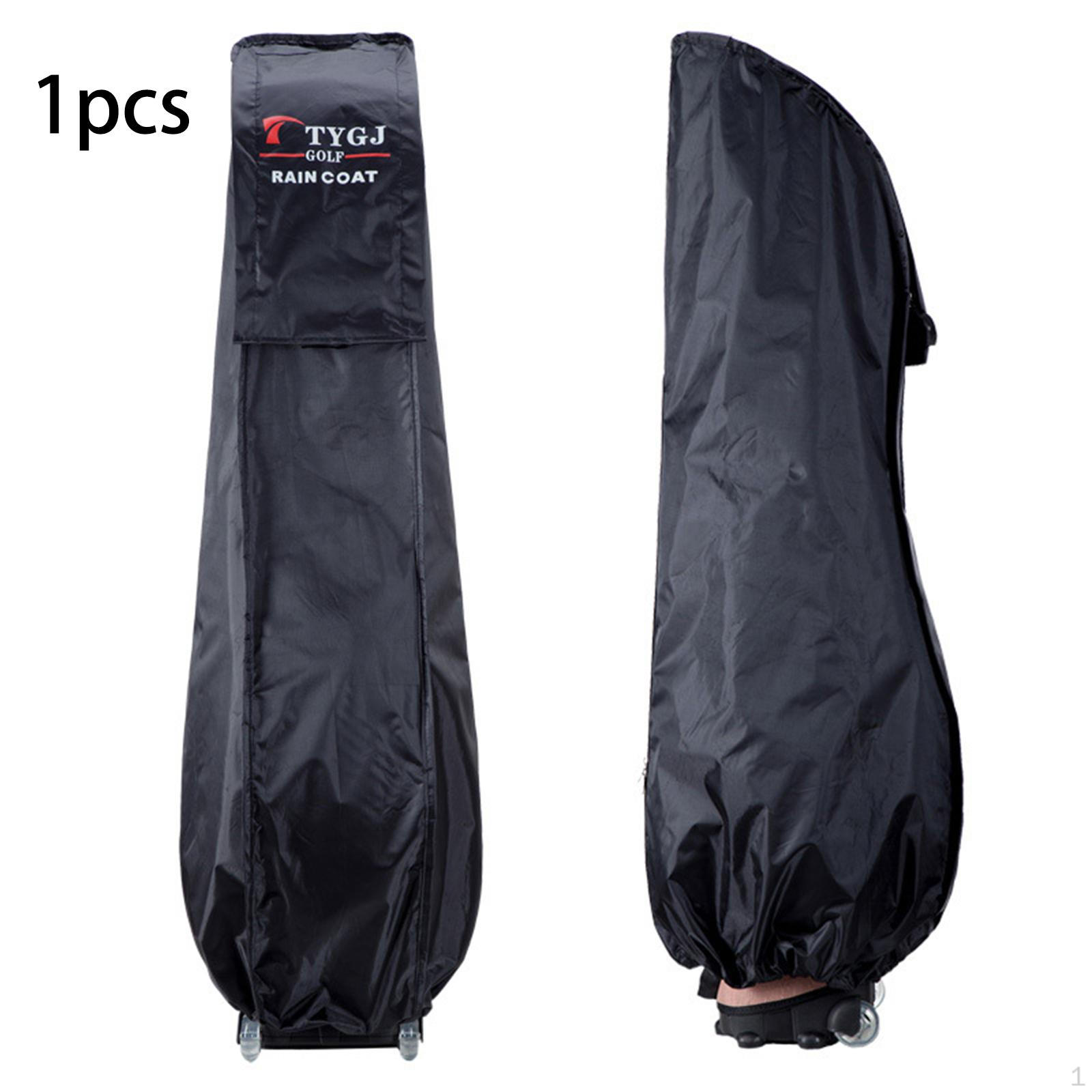 Golf Bag Cover Dust for Mens Women Golfer with Zipper Sturdy Nylon Black Storage colore grigio