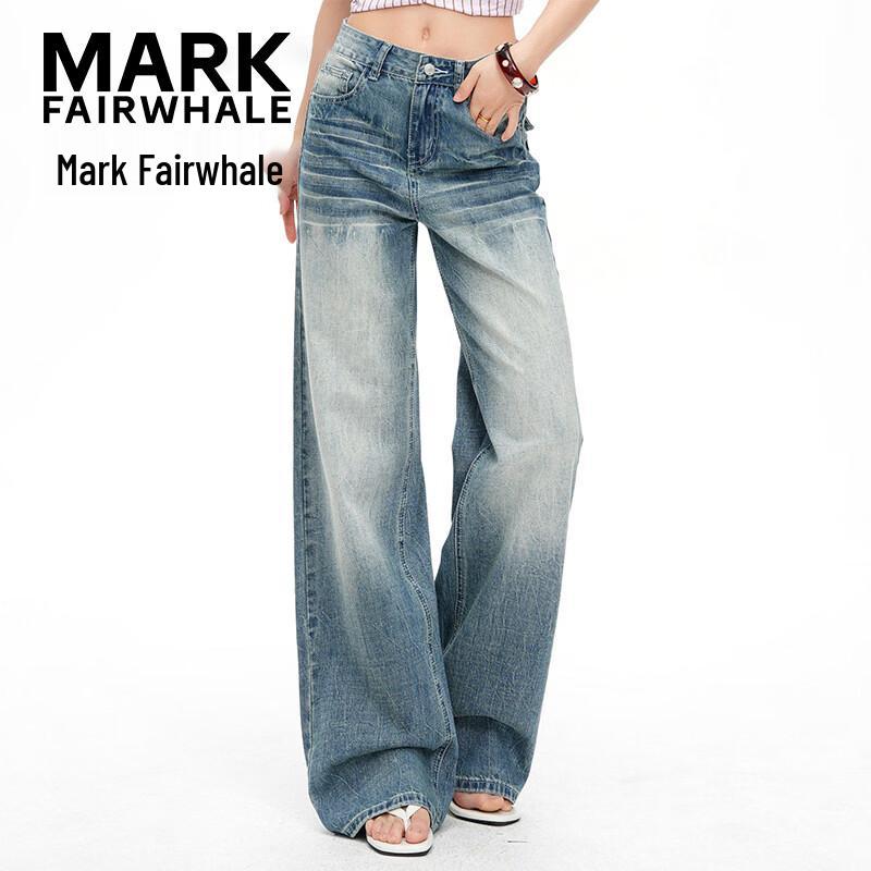 MARK FAIRWHALE Women s High-Waist Wide-Leg Denim Jeans XL
