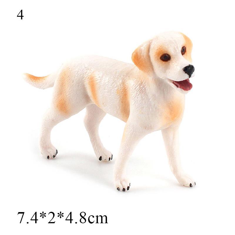 Mini Cute Vivid Dog Figurine Home Decor Simulation Mini Dog Model Miniature Dog Living Room Desktop Ornament Bonsai Decoration