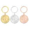 Bitcoins Keyring Stylish Metal Key Chain Decorative Collectors Item Ideal Gift For Cryptocurrency Supporters