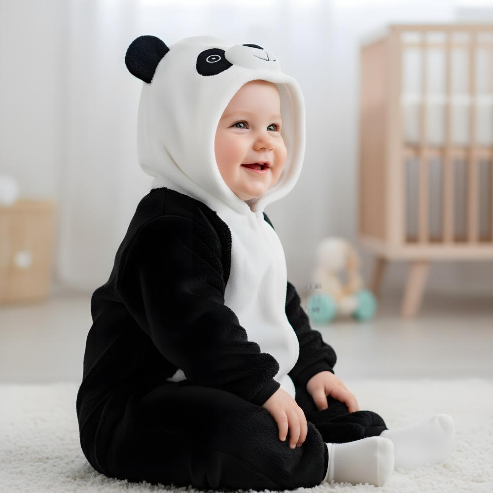Piżama Onesie Kostium Przebranie Śpiochy Panda Niemowlę 120: 96-104 Cm