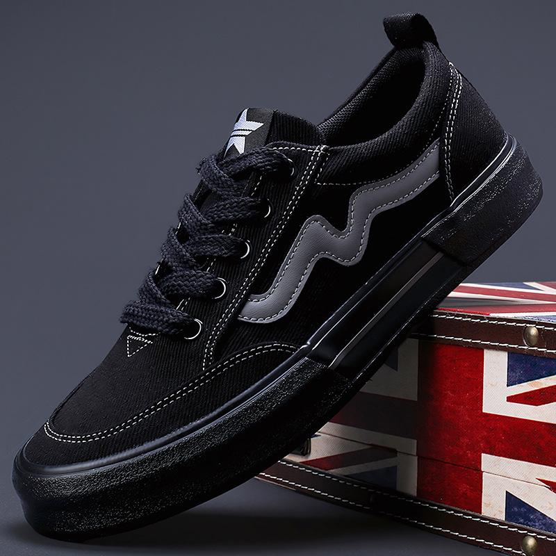 Spring New Mens Shoes Trendy Versatile Niche Trendy Design Sense Mens Canvas Shoes Retro Low Top Shoes