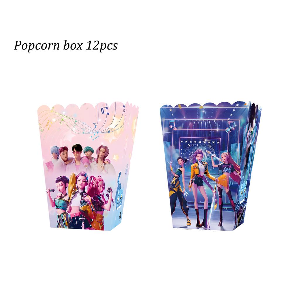 K Pop Demon Hunters Theme Boy Bands and Girl Groups Birthday Party A Grand Collection for Baby Shower Disposable Party Supplies