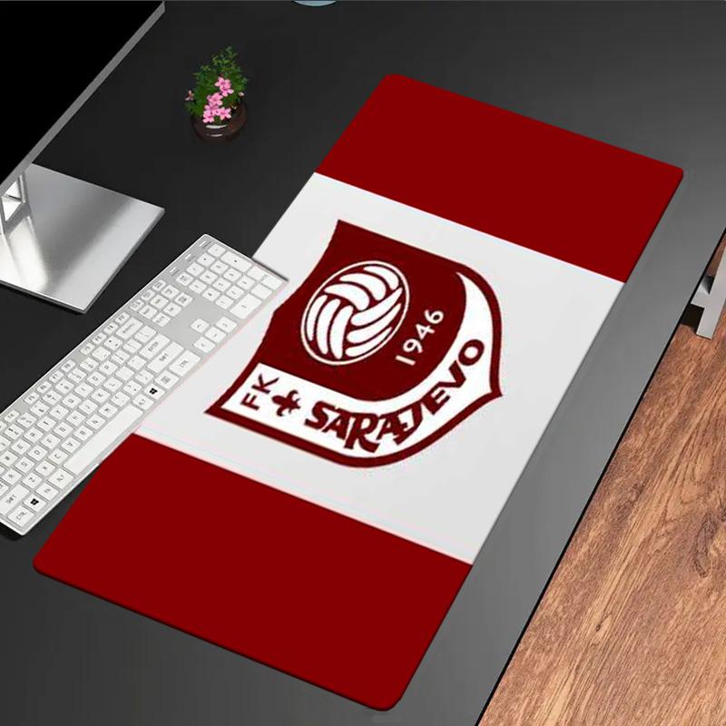 Fk Sarajevo Crest Emblem mouse pad, rubber base, esports desk mat, mouse pad for gamers and office use, gaming desk , easy to clean mat