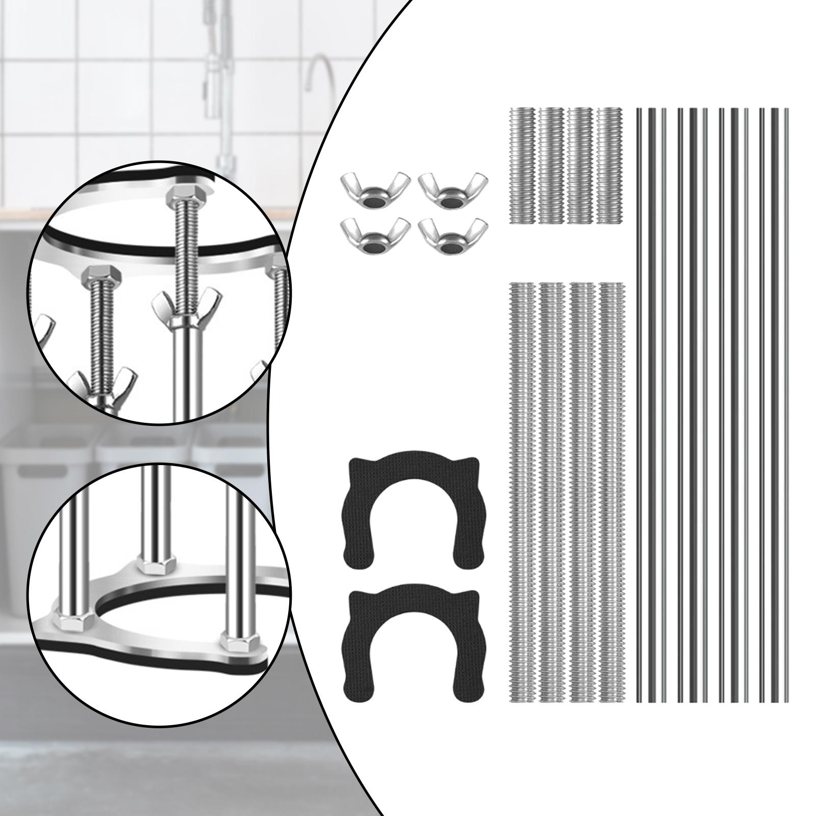 Under Counter Basin Support Frame Stainless Steel Ceramic Kitchen Vegetable Sink Bathroom Wash Basin Wash Basin Bracket Bracket 53 cm to 63 cm