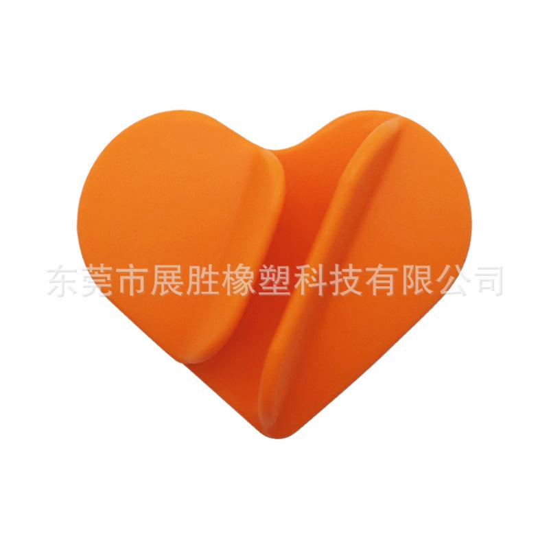 Love-shaped Silicone Portable Lipstick Makeup Mobile Phone Holder Desktop Drama Chasing Portable Versatile Model