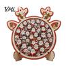 Christmas Jigsaw Puzzles Reindeer Puzzle Decoration, Santa Claus Cat Elk Theme Holiday Toy, Festive Wooden Set for Gift Pieces