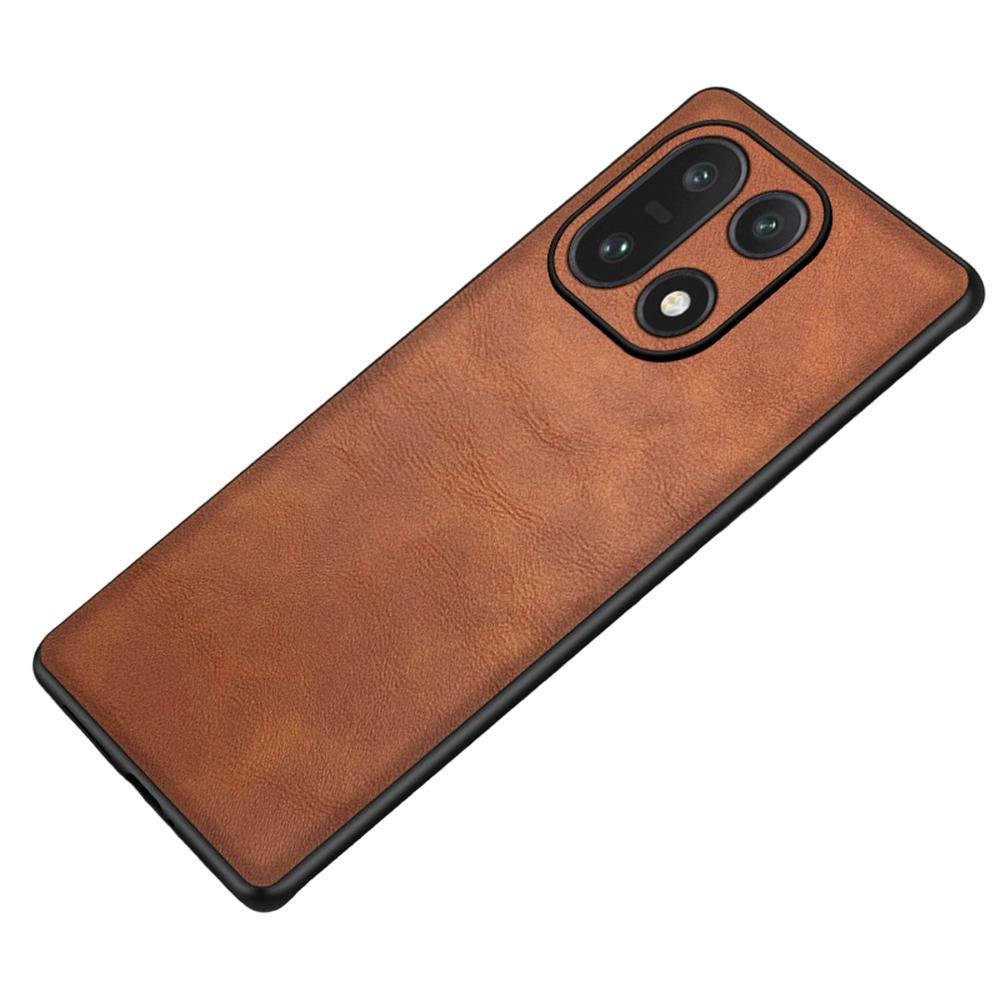 

For OnePlus 15 5G Case Retro Leather Coated PC + TPU Phone Cover