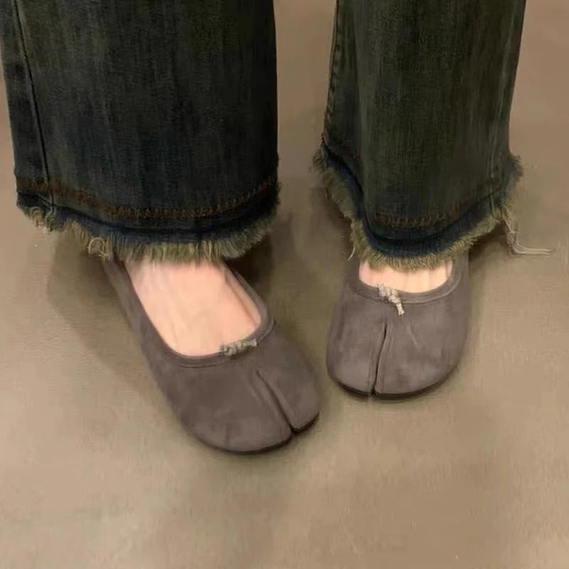 Loafers Flats Shoes Women Suede Casual Shoes Autumn Designer New Fashion Shoes Trend  Cozy Soft Walking Zapatillas Femme
