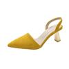 Shoes for Women Hot Sale Slingbacks Women's High Heels Shallow Mouth Office and Career Sexy Slip-on Toe Cap Gladiator Sandals
