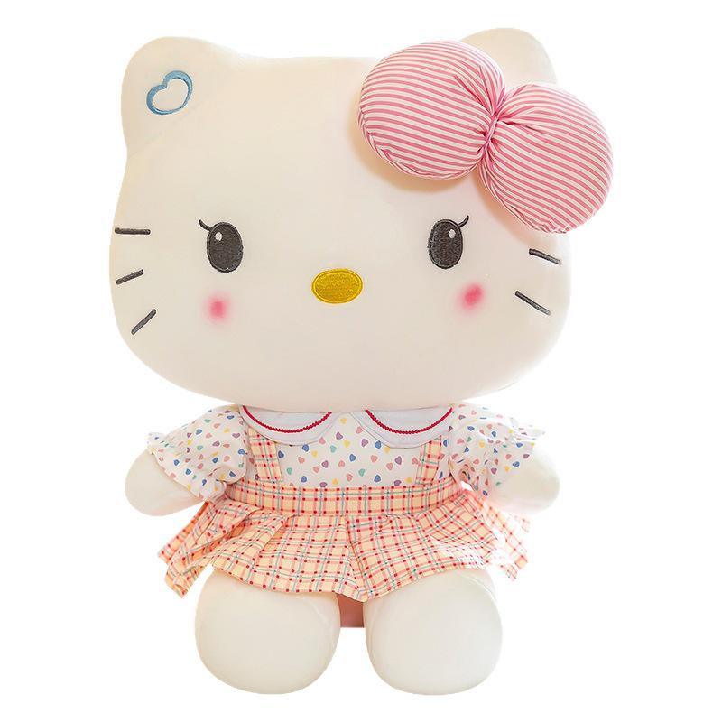Adorable Pink KT Cat Plush Doll for Weddings and Birthdays