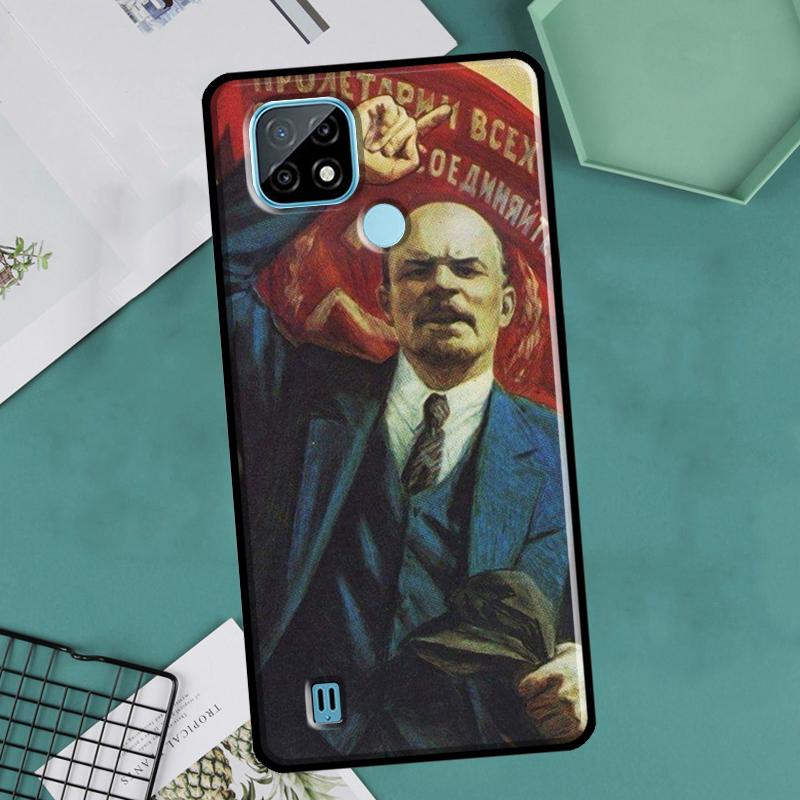 Lenin Soviet Union Flag For Realme GT Neo 2 3 Master 8i 9i 8 9 Pro Plus C35 Case For OnePlus 9 10 Pro 9R 10R Nord2