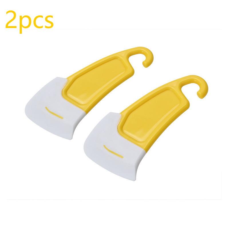 Kitchen Silicone Residue Scraper 2/4Pcs Non-Scratch Reusable Pot Pan Dish Scraper for Home Restaurant Cleaning Use