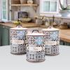 Zestaw 3 ceramicznych pojemników na kawę, herbatę i cukier MAESTRO Holiday in Porto MR-20005-03CS