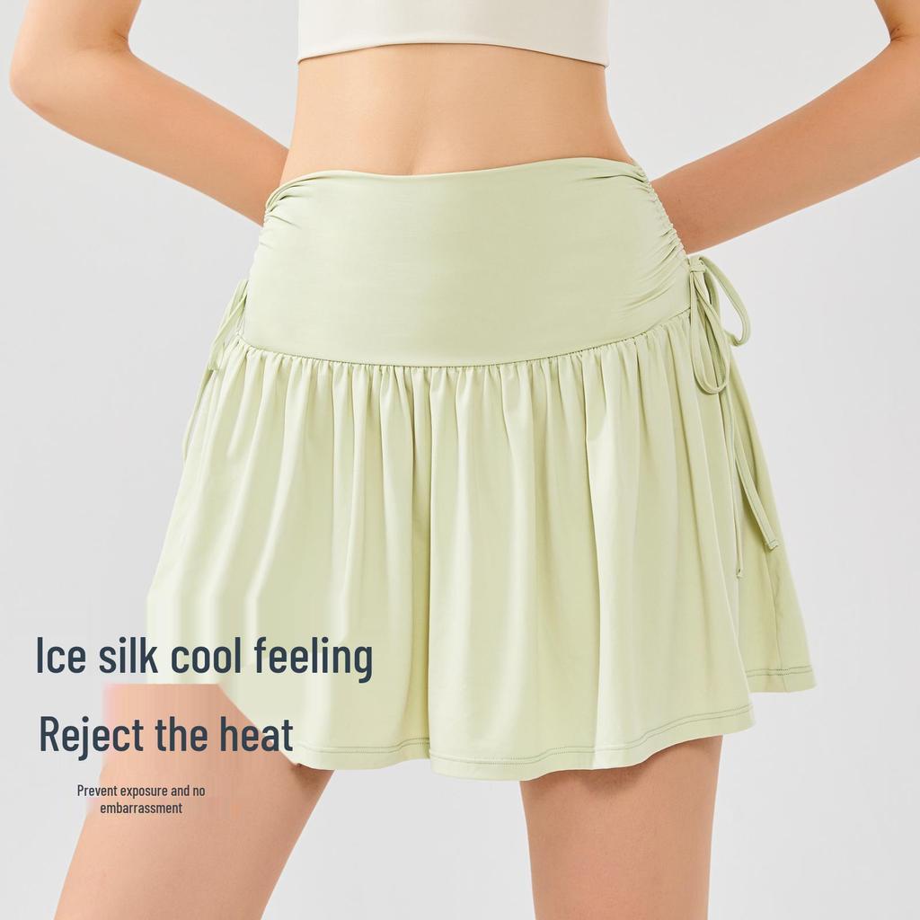 Women's Summer Sports Skort: Breathable, Anti-Exposure, Two-Piece Design for Running, Tennis & Yoga.