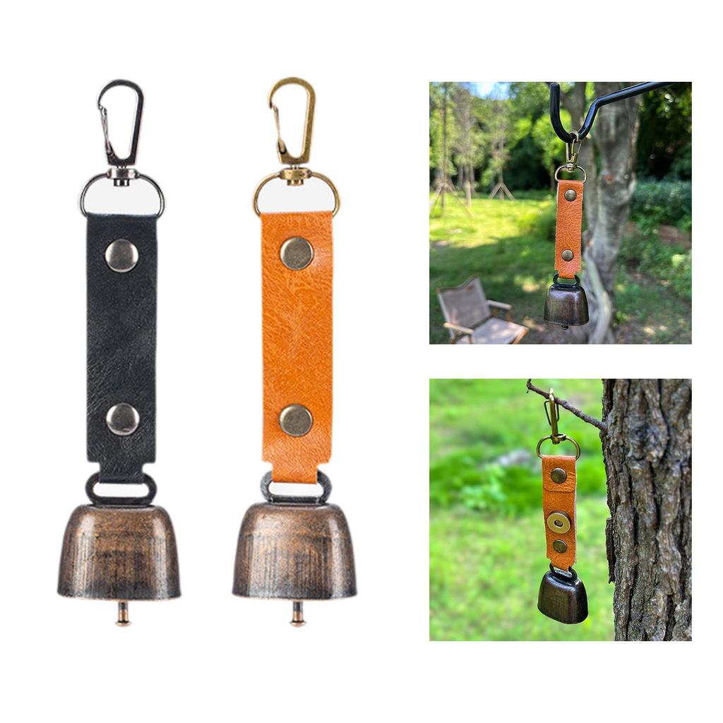 Loud Bear Bell Decoration Protection Portable with Carabiner Multipurpose Wind Chime Backpacks Pendant for Emergency Climbing