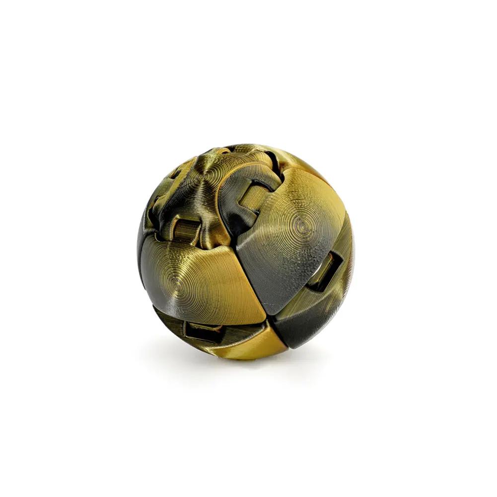 Fidget Toy 3D Printed Twistsphere Fidget Toy Gradient Gear Liquid Flow Ball With Rotating Design Anxiety Relief Toys