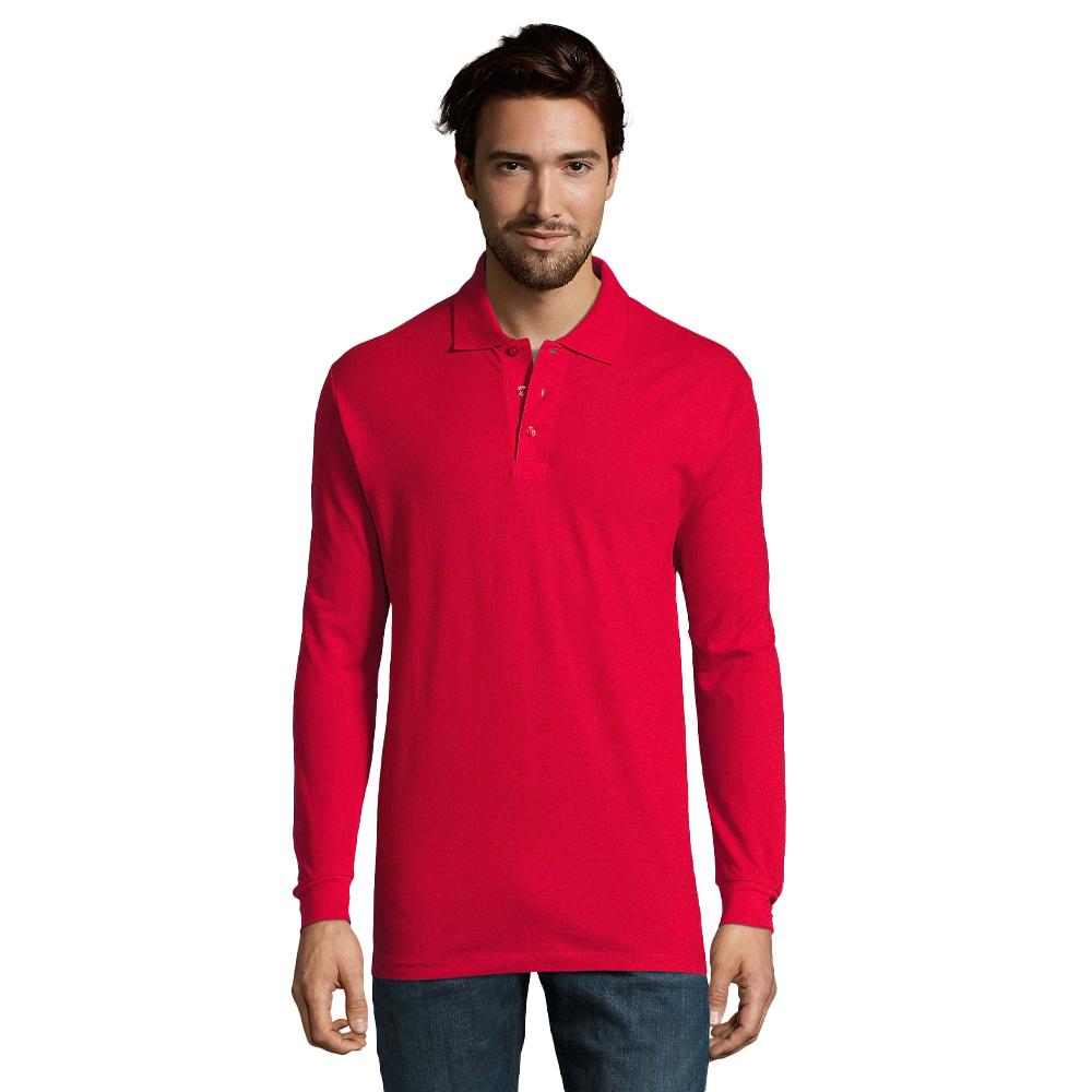 SOLS Mens Star Long-Sleeved Polo Shirt