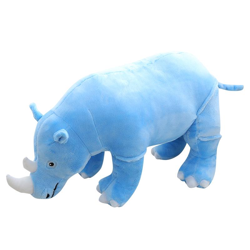 Children's Cartoon Rhinoceros Plush Hugging Pillow - Girls' Birthday Gift