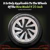 4PCS for New Model Y 2025-2026 Juniper 20 Inch 4PCS Turbine Style Black Hubcap Rim Cover Hub Cap Wheel Cap for Tesla