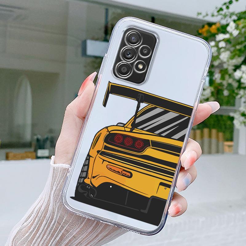 Japan JDM Sportwagen Comic Hülle Für Samsung A15 A13 A35 A55 A51 A71 A41 A31 A21S A05 A17 A23 A25 A33 A53 A73 5G A07 4G Cover