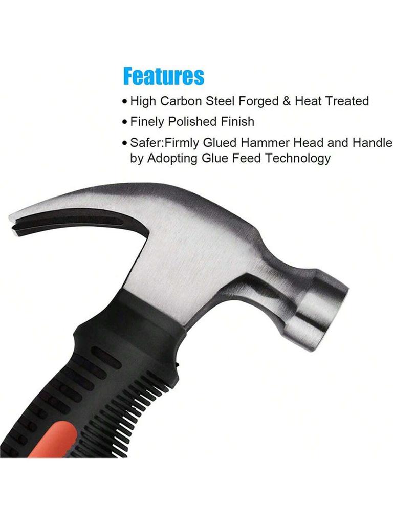1pc Hammer Mini Claw Hammer High Carbon Steel Hammer Head Multifunctional Hammer Tool
