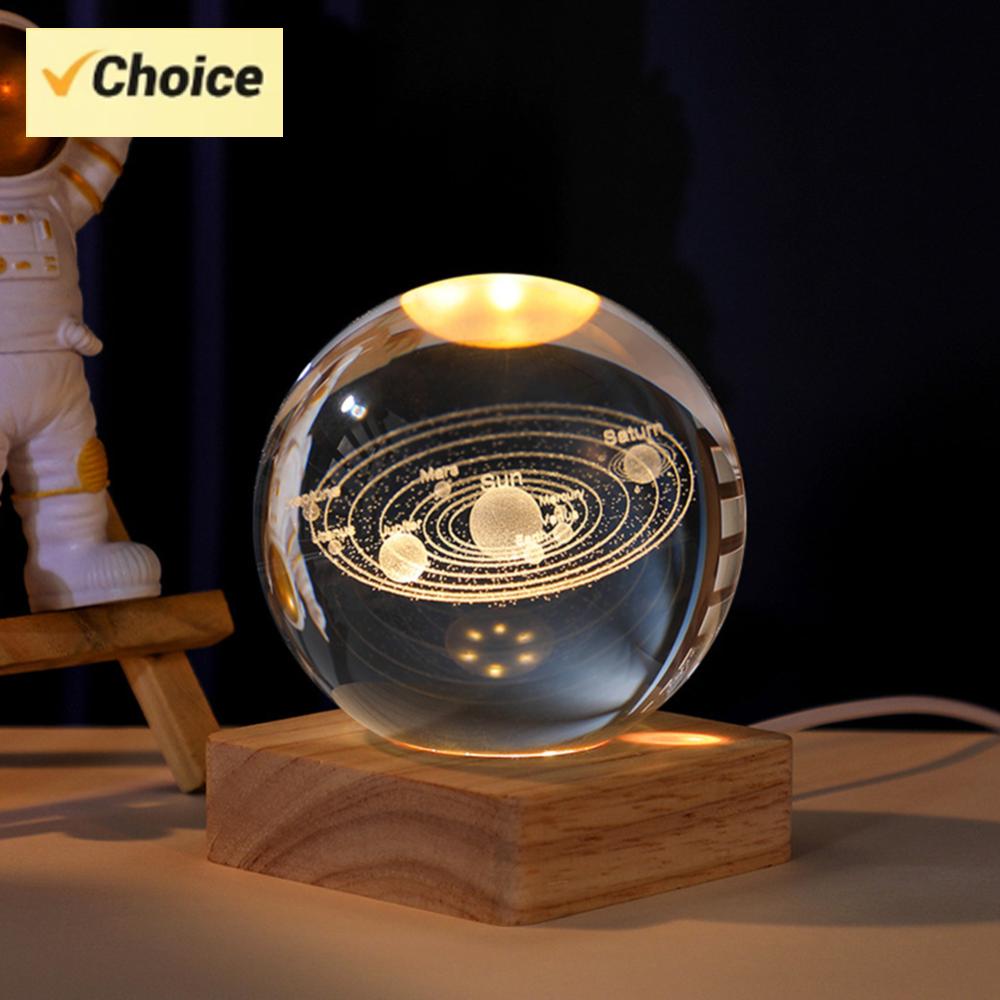 8cm Illuminated Display Base Wooden Glass Lighted Base with 6 LEDs Warm Light for Bedroom Office Desktop