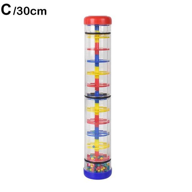Montessori Baby Regenstock-Hersteller Sanduhr Musik Hand-Schüttelrassel Baby Sensorische Lernspielzeuge Musikinstrument Lustige Geschenke