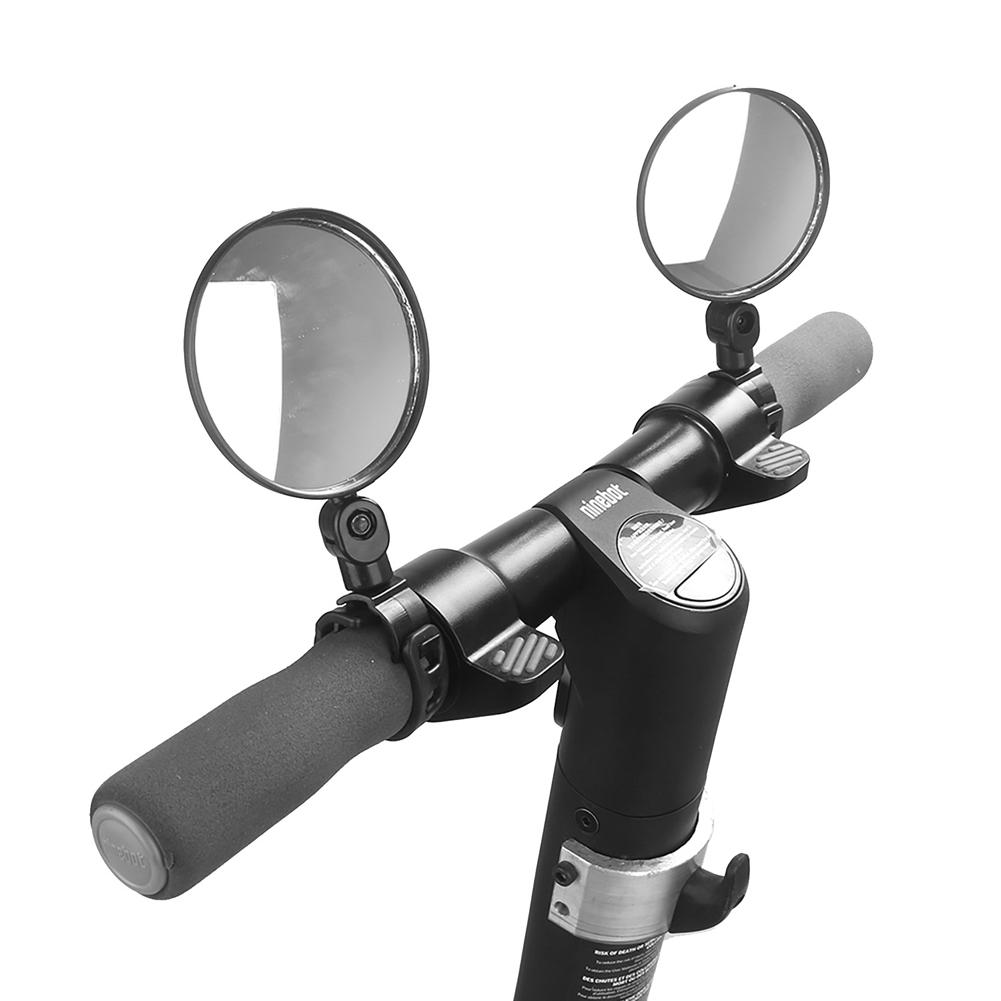 1 Pair Oval Round Rearview Mirror For Bicycle Electric Scooter Quick Installation Rearview Mirror Accessories Parts