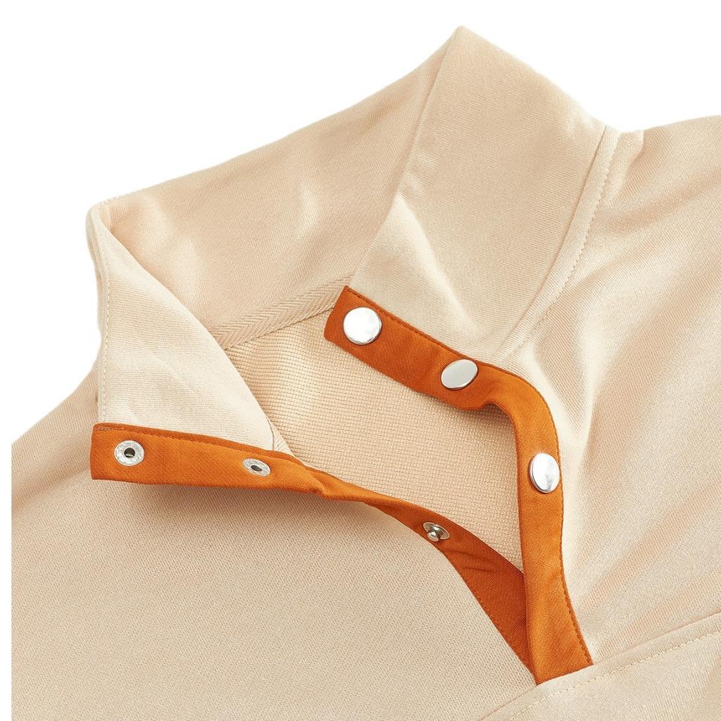 Herbst/Winter Neuankömmling Herren Outdoor Top Lässiges Color-Blocking Stehkragen Langarm Sweatshirt