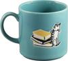 Moomin Large Mug, 350ml, 9x9cm Diameter, Snorkmaiden Design, Moomin Merchandise, Gift for Women, Birthday, Tableware, Made in Japan, Blue, mm8703-11