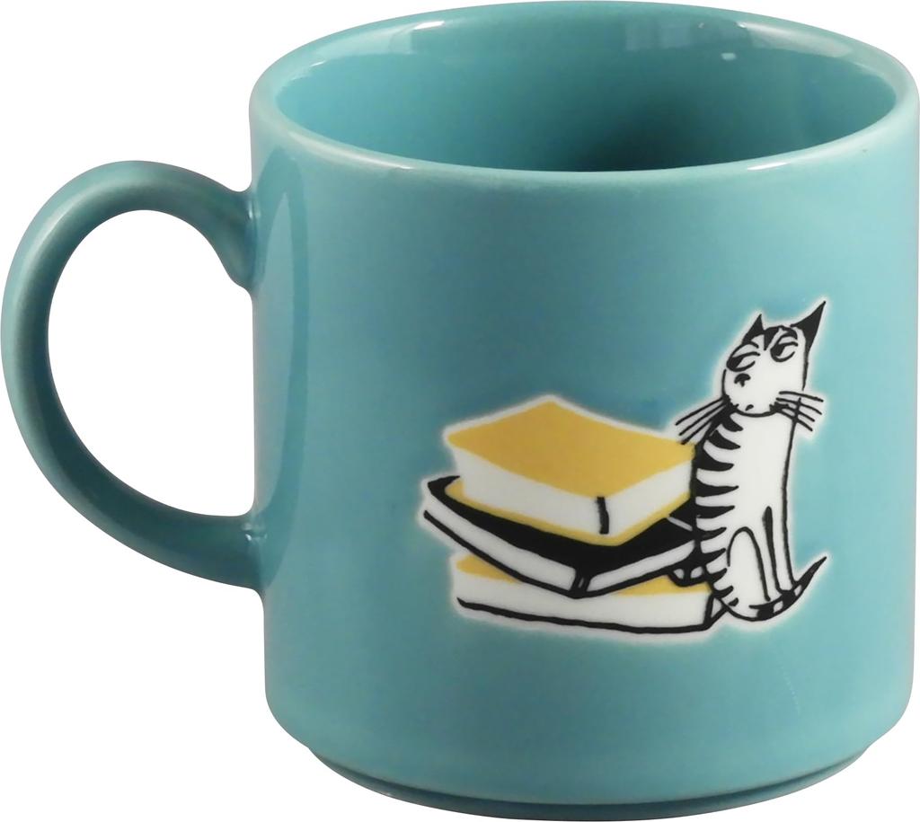 Moomin Large Mug, 350ml, 9x9cm Diameter, Snorkmaiden Design, Moomin Merchandise, Gift for Women, Birthday, Tableware, Made in Japan, Blue, mm8703-11