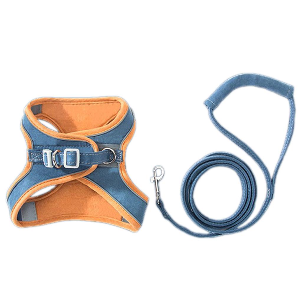 Escape-Proof Vest Style Cat Harness Leash Easy Control Breathable Reflective Strips Jacket For Cats Dogs