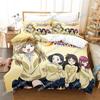 B Gata H Kei Bedding Set Single Twin Full Queen King Size Bed Set Adult Kid Bedroom Duvetcover Sets 3D Print Anime Bed Sheet Set