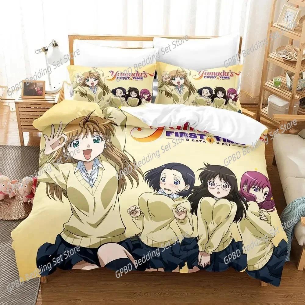 B Gata H Kei Bedding Set Single Twin Full Queen King Size Bed Set Adult Kid Bedroom Duvetcover Sets 3D Print Anime Bed Sheet Set